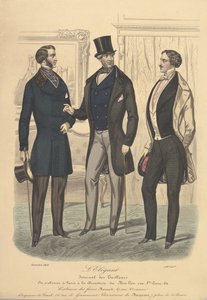 De elegante uit Journal des Tailleurs, 1848