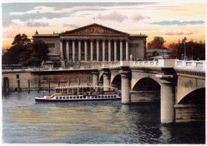 La Chambre des Députés en de Pont de la Concorde, Parijs, ca. 1900