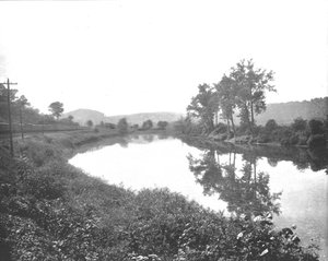 La Colle kijkend naar het westen, Pennsylvania Railroad, VS, ca. 1900 door Unbekannt