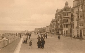 La Digue, de promenade, c1900 door Unbekannt