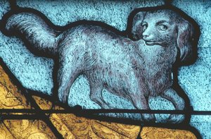 La Ferté-Bernard, Hond / Glas-in-lood 15e eeuw
