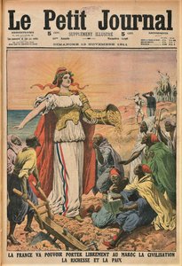 De beschavingsmissie. Le Petit Journal, november 1911 door Unbekannt