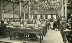 Damesklerken die de Amerikaanse volkstelling verwerken, 1901 door Unbekannt