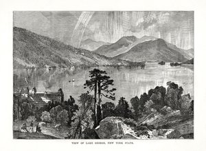 Lake George, staat New York, VS, 1877 door Unbekannt