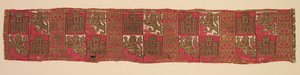 Lampas met heraldiek van Castilië en León, van een koninklijk christelijk gewaad, 1200-1325 door Unbekannt