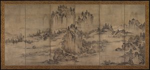 Landschap, tweede helft van de 1500s door Unbekannt