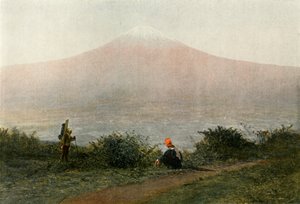Le Fousi-Yama, vulkaan van Japan, Mount Fuji, vulkaan in Japan