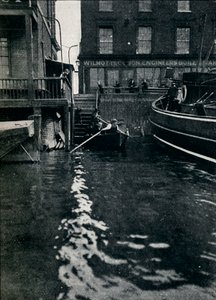 Vertrek van Battle Bridge Stairs, Londen, c1900 1901