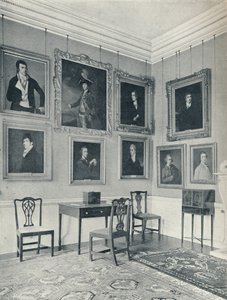 Vertrekkende portretten in de salon, 1926 door Unbekannt