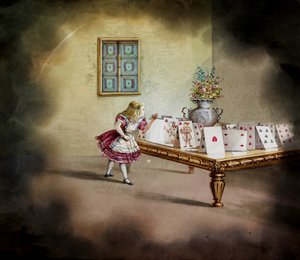 De avonturen van Alice in Wonderland, toverlantaarn
