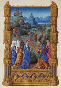 Les Très Riches Heures du duc de Berry, Folio 122v - De Apostelen Gaan Prediken door Unbekannt