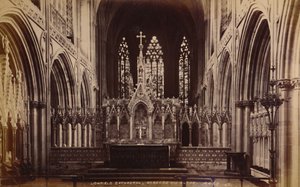Lichfield Kathedraal, Reredos en Altaar, 1929 door Unbekannt