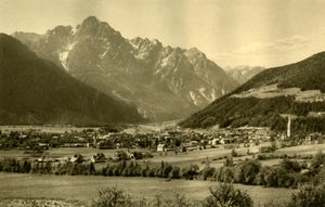 Lienz en de Spitzkofel, Tirol, Oostenrijk, ca. 1935