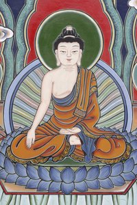 Leven van Boeddha Meditatiehouding, Seoul, Zuid-Korea
