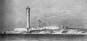 Vuurtoren op het eiland Paros, Alexandrië, ca. 1882 door Unbekannt