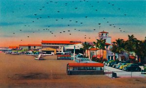 Lindbergh Field en Administratiegebouw. San Diego, Californië, ca. 1941 door Unbekannt
