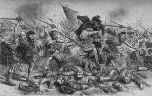 Lochiels Aanval bij Killycrankie, 27 juli 1689, c1880 door Unbekannt