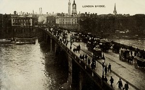 London Bridge, eind 19e-begin 20e eeuw