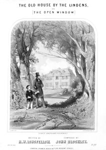Longfellows huis, ca. 1880 door Unbekannt