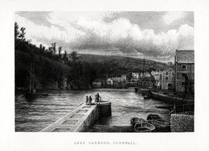 Looe Harbour, Cornwall, Engeland, 1896 door Unbekannt