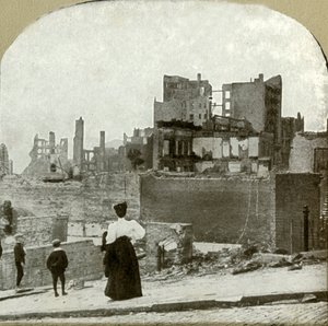 Kijkend naar het westen vanaf de Joodse synagoge, 1906 door Unbekannt
