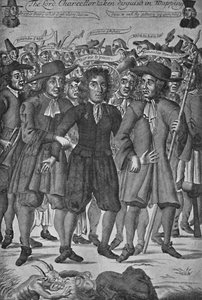 Lord Chancellor Jeffreys gevangen in Wapping, 1688, 1903 door Unbekannt