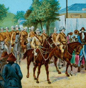 Lord Roberts Staatsintrede in Bloemfontein, 1900