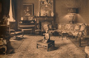 Louis XIV Kamer in de Cubaanse ambassade in Brussel, België, 1927