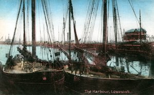 Haven van Lowestoft, Suffolk, 1909