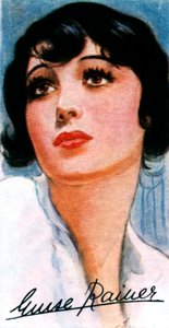 Luise Rainer, 1910-, tweevoudig Academy Award-winnende filmactrice, 20e eeuw door Unbekannt