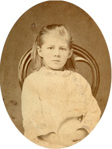 Lyubov Dostoyevskaya, dochter van de auteur Fyodor Dostoevsky, 1870s door Unbekannt