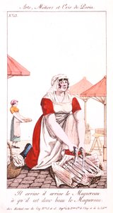 Makreelverkoper, 1826 door Unbekannt