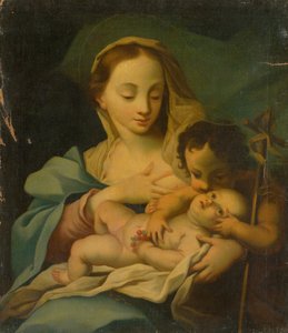 Madonna en kind door Unbekannt