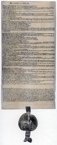 Magna Carta, Engels handvest oorspronkelijk uitgegeven in 1215 door Unbekannt
