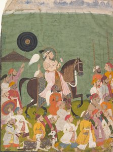 Maharana Jagat Singh II in processie, ca. 1745