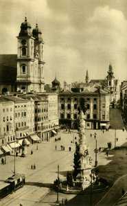 Hoofdplein, Linz, Opper-Oostenrijk, c1935