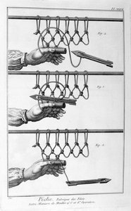 Een visnet maken, 1751-1777