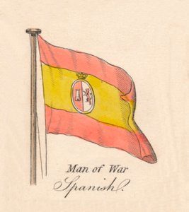 Oorlogsschip - Spaans, 1838 door Unbekannt