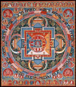 Mandala van Jnanadakini, eind 14e eeuw door Unbekannt