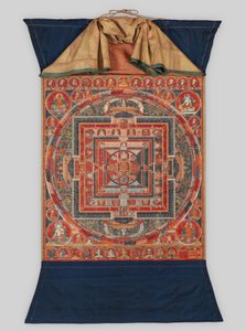 Mandala van de Vormen van Manjushri, de Bodhisattva van Transcendente Wijsheid, laat 14e eeuw