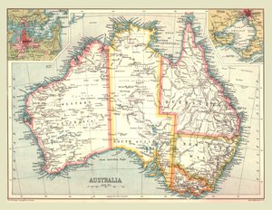 Kaart van Australië