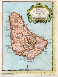 Kaart van Barbados door Unbekannt