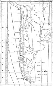 Kaart van Chili, 1911 door Unbekannt