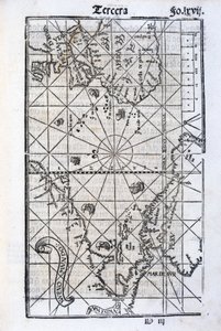 Kaart van Europa, Afrika en de Amerika