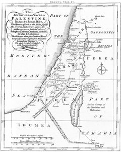 Kaart van Palestina gebaseerd op oude auteurs, ca. 1830