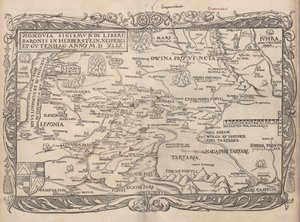 Kaart van Rusland Uit: Rerum Moscoviticarum commentarii.., 1556 door Unbekannt
