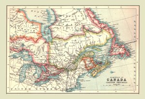 Kaart van het Dominion van Canada, Oostelijke Provincies, 1902 door Unbekannt