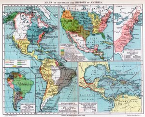 Kaarten om de geschiedenis van Amerika te illustreren, 1901