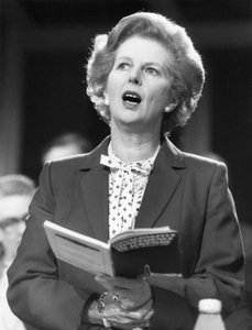 Margaret Thatcher, Britse politicus, circa 1980s door Unbekannt