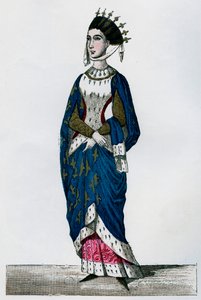 Margaretha van Provence, koningin-gemalin van Lodewijk IX van Frankrijk, 13e eeuw, 1882-1884 door Unbekannt